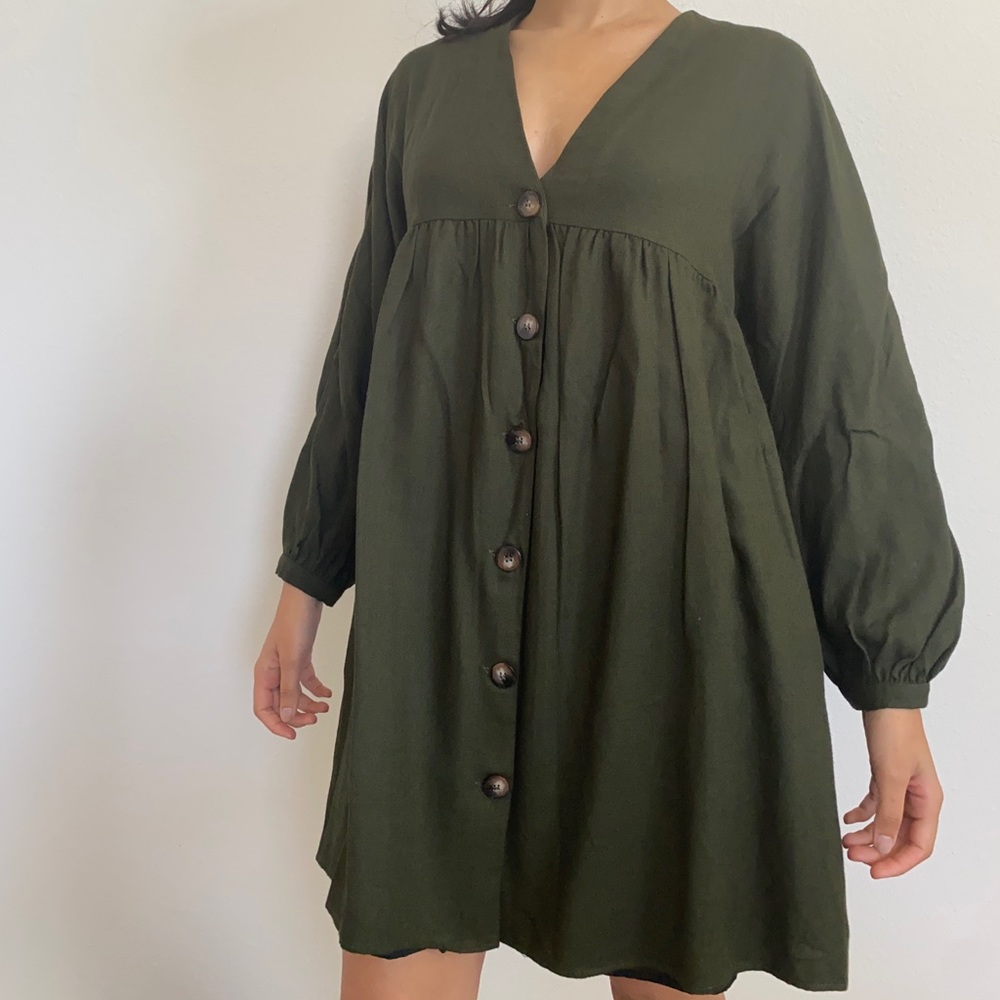 Zara olive Dress